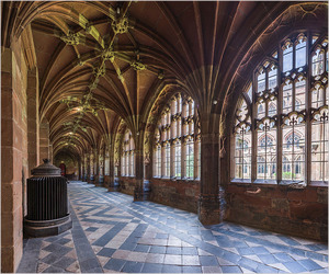 Worcester Cathedral - the medieval cloisters
