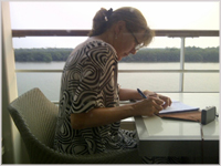 Chrissy Nason - writer at work!