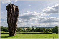 A majestic cedar work by Ursula von Rydingsvard