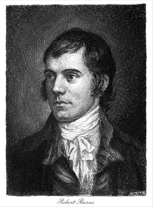 Robert Burns and his sideburns. Surely, he was their creator? (courtesy TC and EC Jack, Edinburgh, 1896)