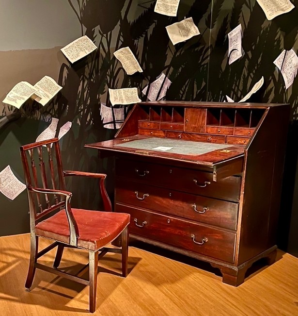 The poet's desk and chair - they would not let me sit down