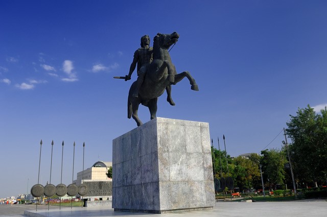 Statue of Alexander the Great in Thessaloniki (courtesy efilippou)