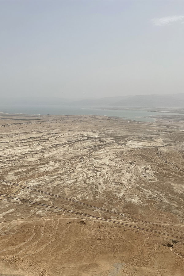 View towards the Dead Sea from Masada