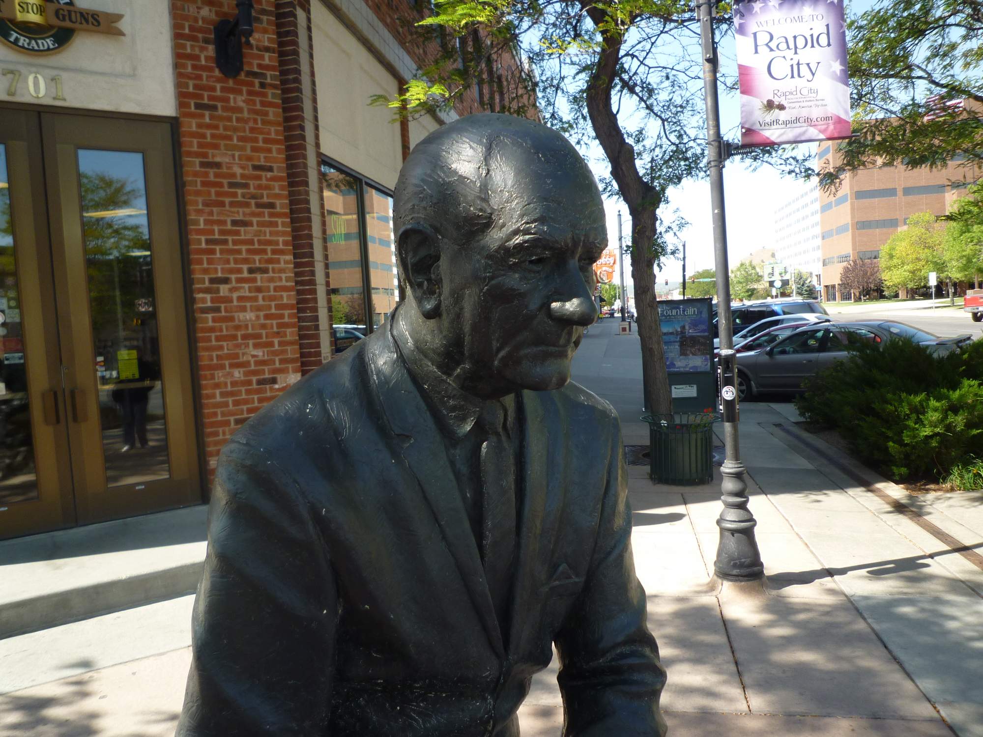 Lyndon B. Johnson statue in Rapid City