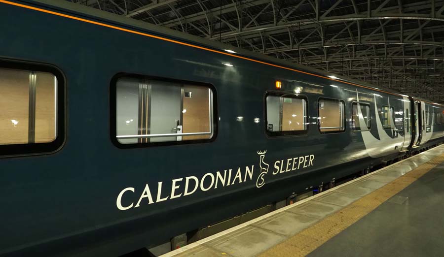 The Caledonian Sleeper livery.