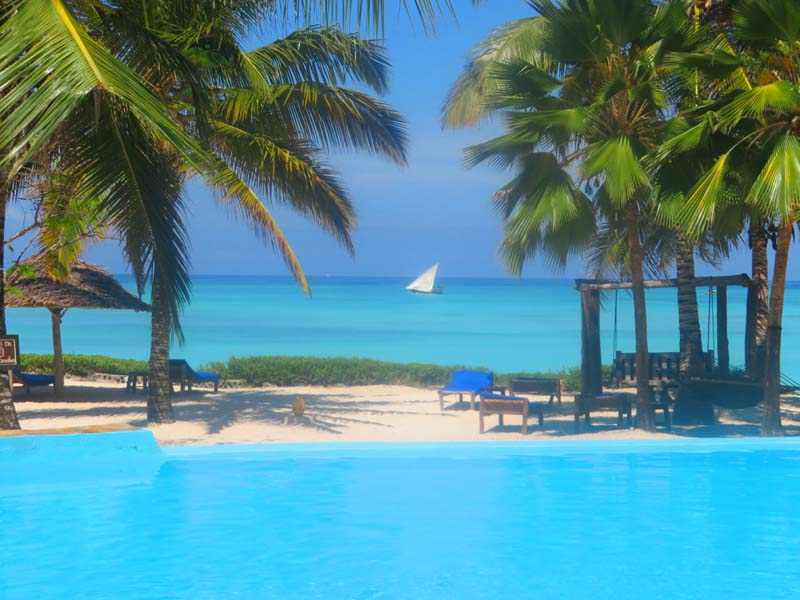 Pool Ocean View from Zanzibari Boutique Hotel