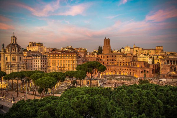 CIty of Rome Scenic Sunset | Italy