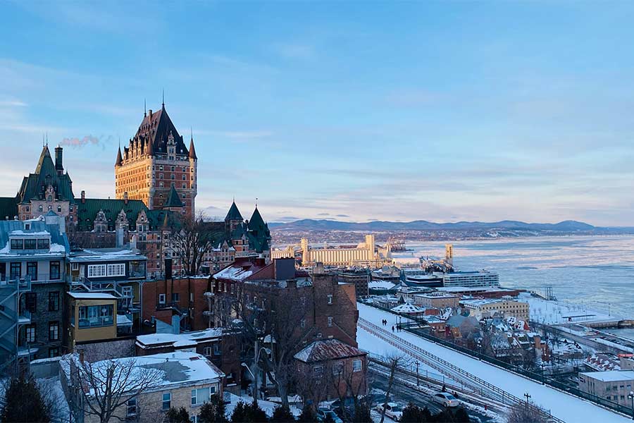 Quebec City on the St. Lawrence River