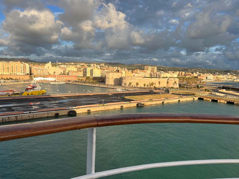 Sailing out of Civitavecchia