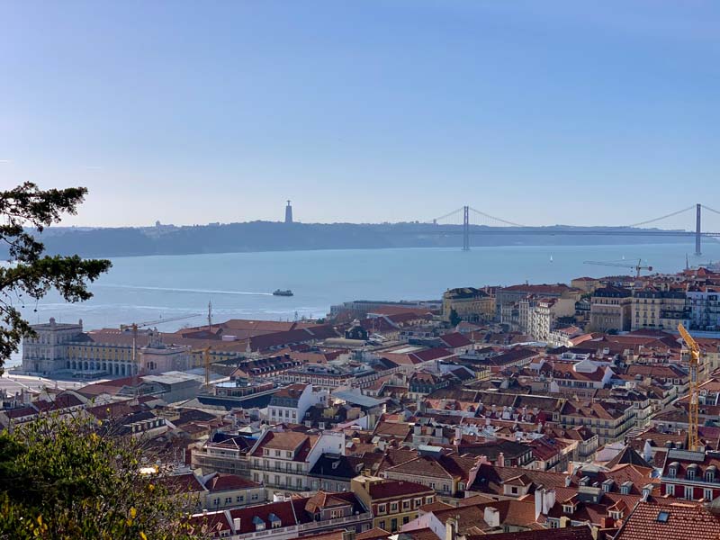 View across the river Tagus from the Castelo de São Jorge