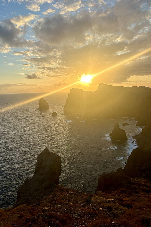 Spectaular sunrise at Ponta do Rosta