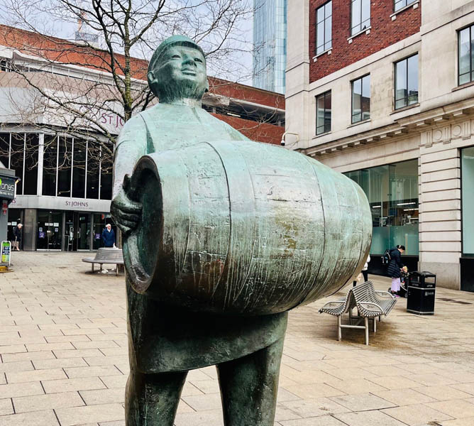Beer statue