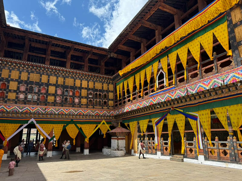 Colourful Interior of The Paro Zhong
