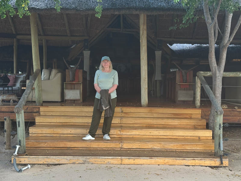 Anna at at Dinaka Camp