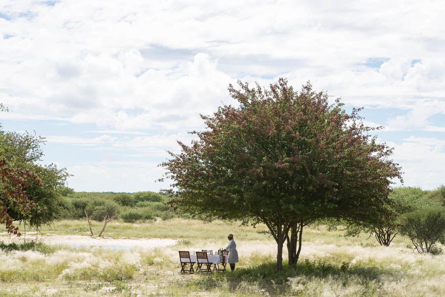 Scenic dining at Dinaka Camp