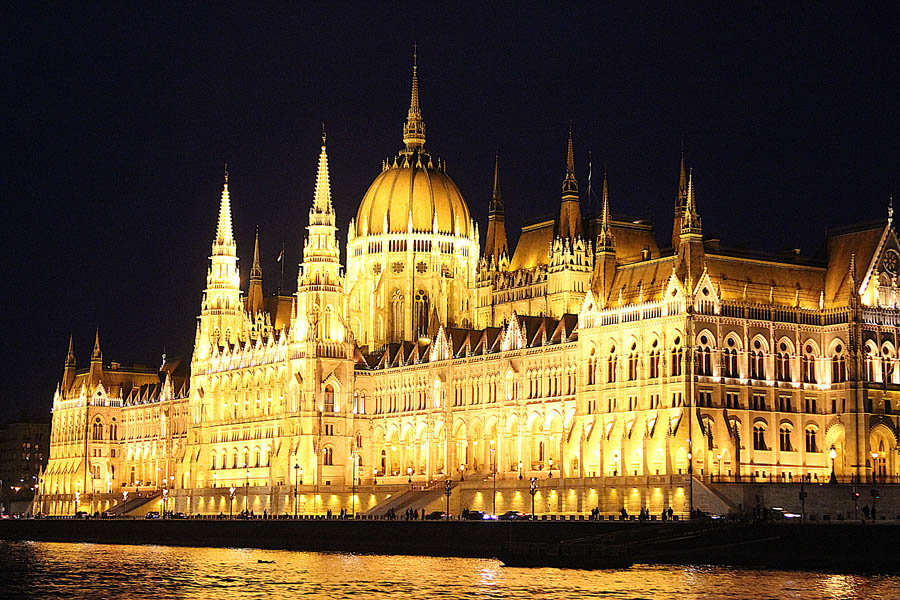 Budapest Parliament by night