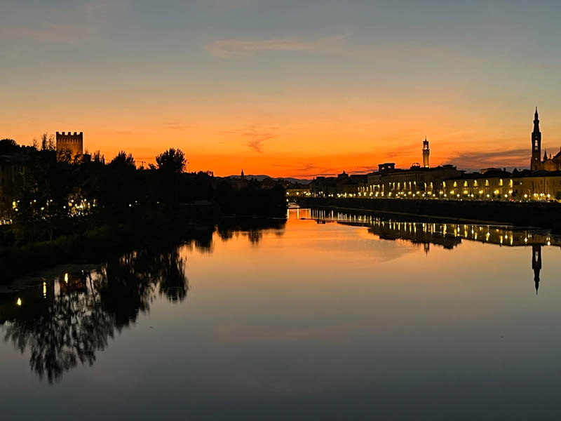 Sunset on the Arno, Florence