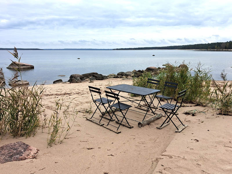 Eating by the side of the Baltic Sea is a real experience