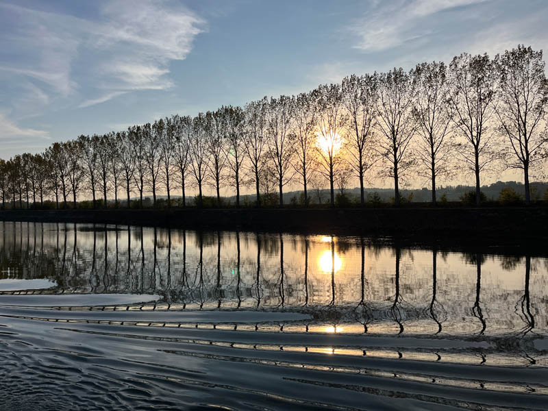 Sunset on the Rhone