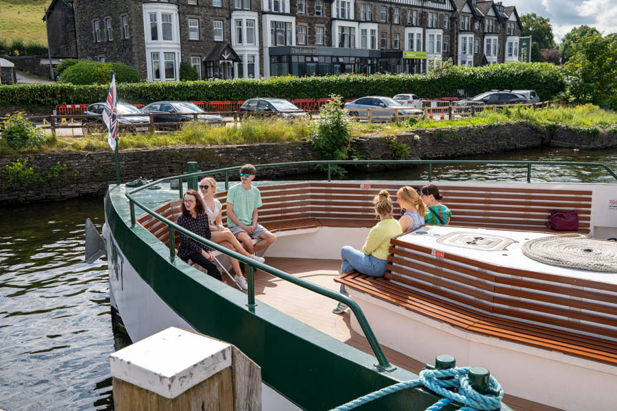 Cruising on Lake Windermere is a relaxing way to spend a day