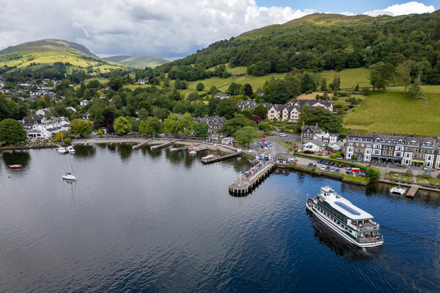 The town of Windermere is bustling with shops, cafes and museums