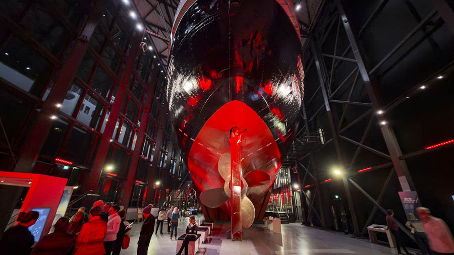 The preserved Finnmarken the Hurtigruten Museum (credit Geraldine Prince)