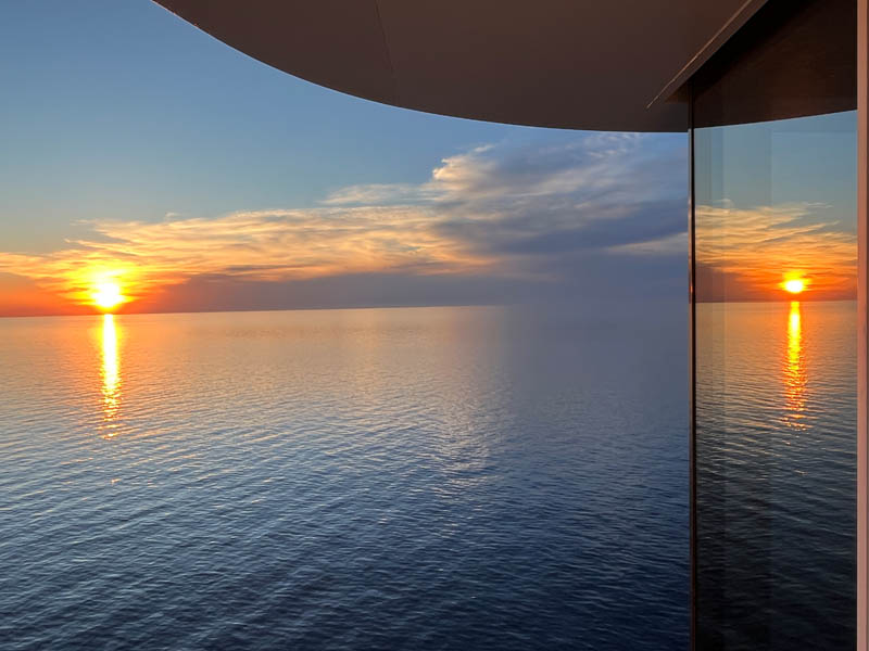 Sunset at sea