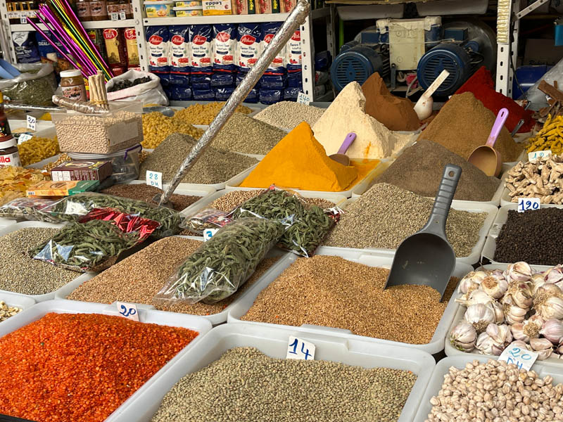 Spices in Tangiers souk