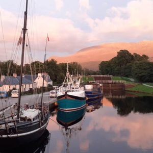 26-06-medwards-Evening light light at Corpach and Ben Nevis - Large