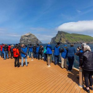 Guests on deck watching for birds on the stacs Credit_Adrian_Wlodarczyk-17