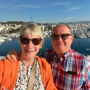 IMG_9434  Gillian and John in Palma harbour