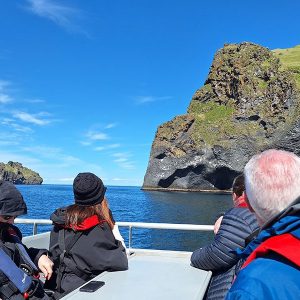 article JW Iceland pic 9 boat trip around elephant rock on Heimaey