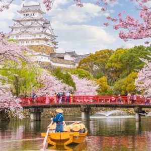 Himeji Castle, Japan in Spring | solo holidays for over 60s