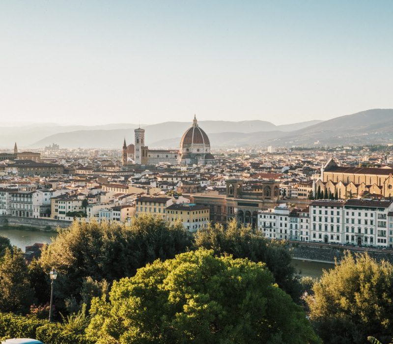 A stunning cityscape of Florence on a sunny , Italy
